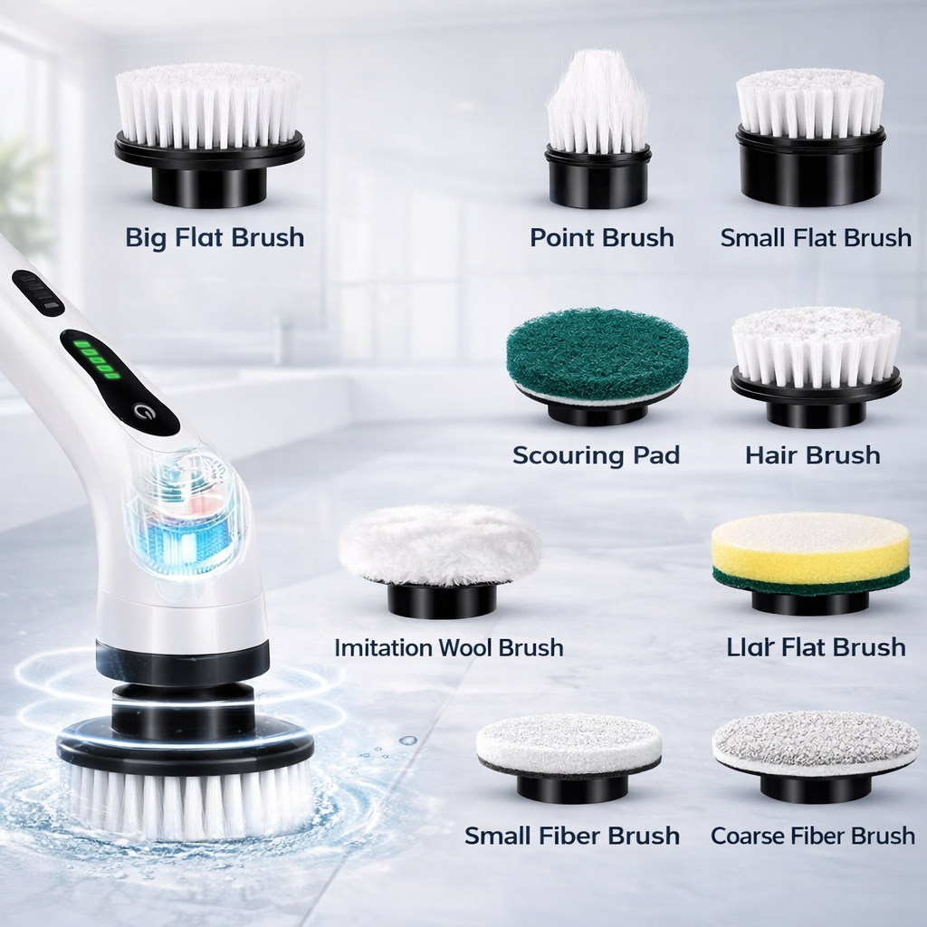 CleanSpin Pro – 9-in-1 Electric Power Scrubber