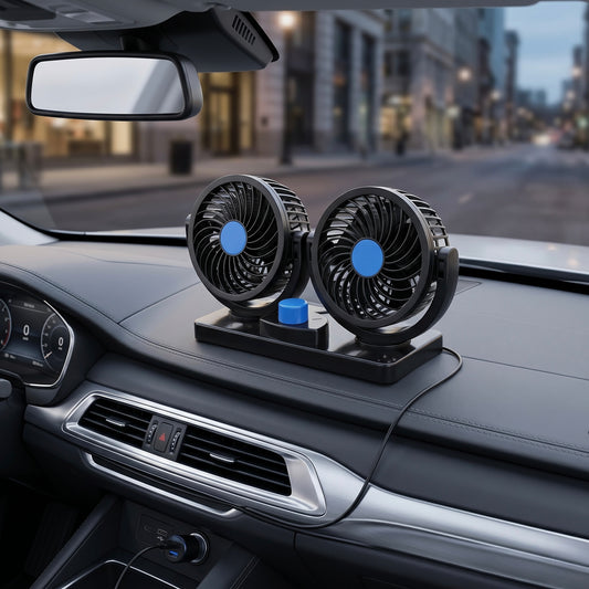 Mini Car Dashboard Fan – 360° Cooling Air Fan