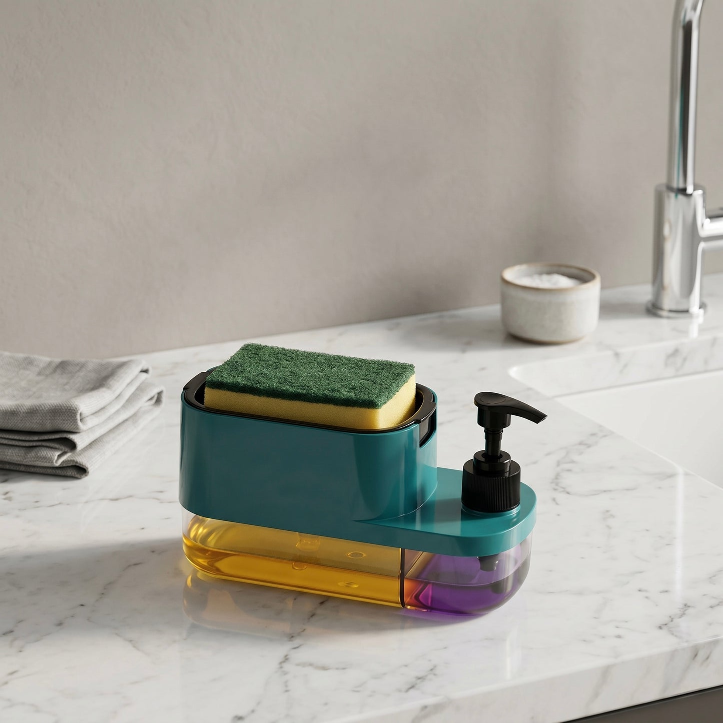 3-in-1 Soap Pump Dispenser for Kitchen Sink