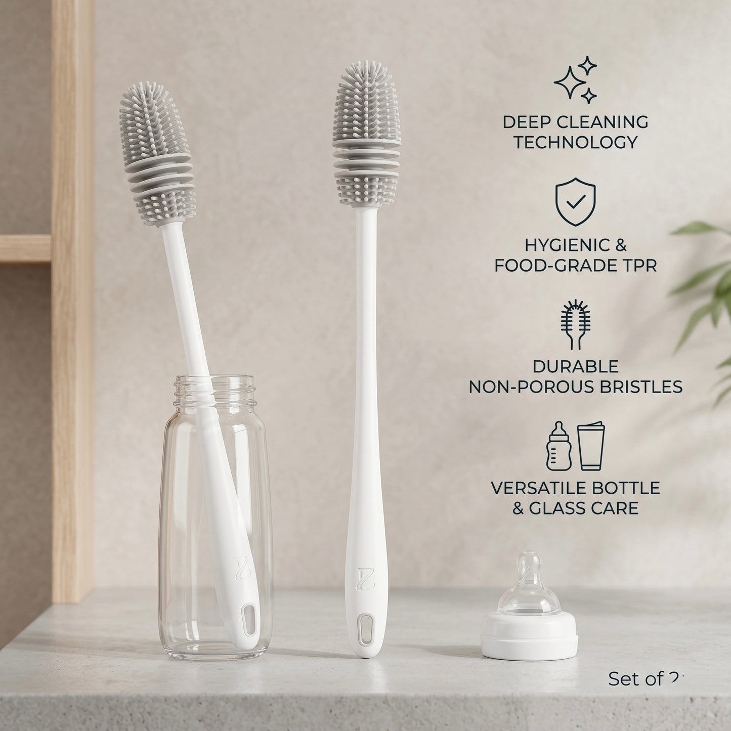 Silicone Bottle Cleaning Brush