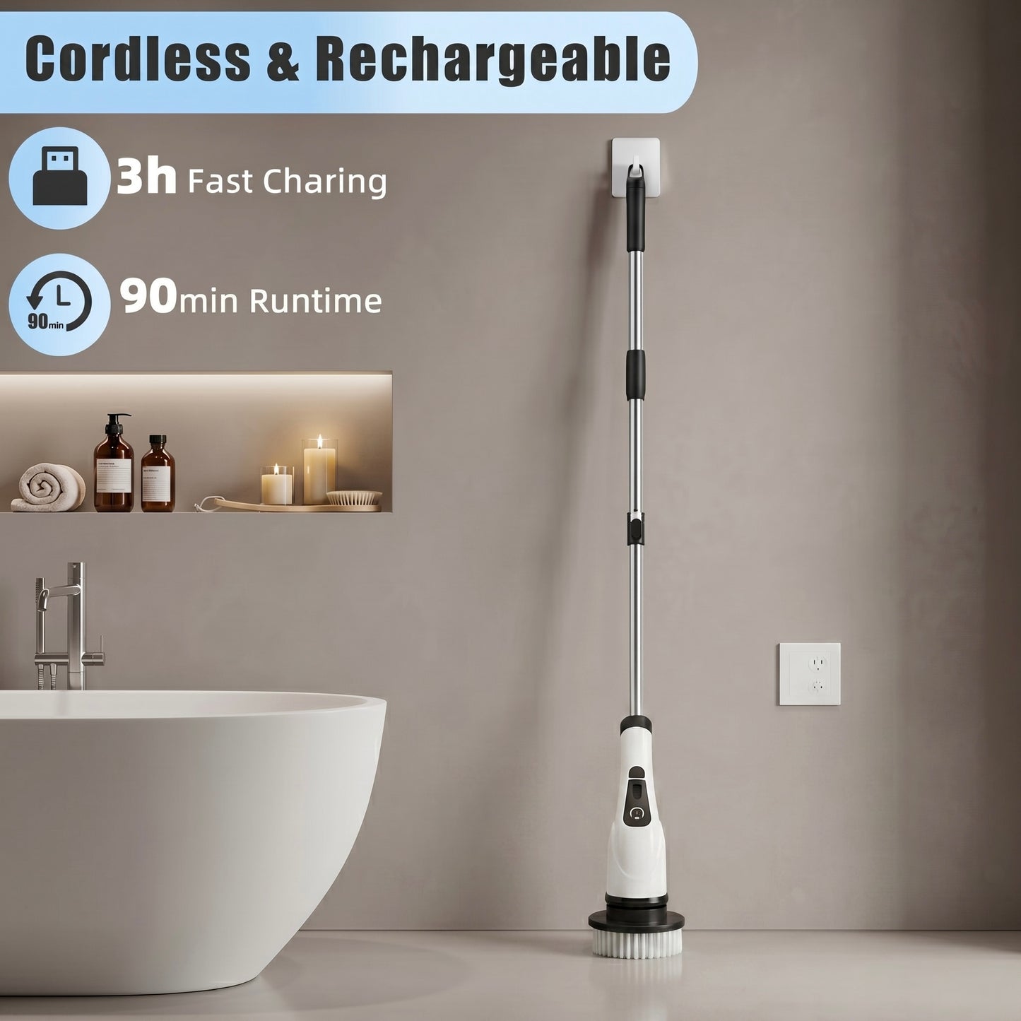 CleanSpin Pro – 9-in-1 Electric Power Scrubber