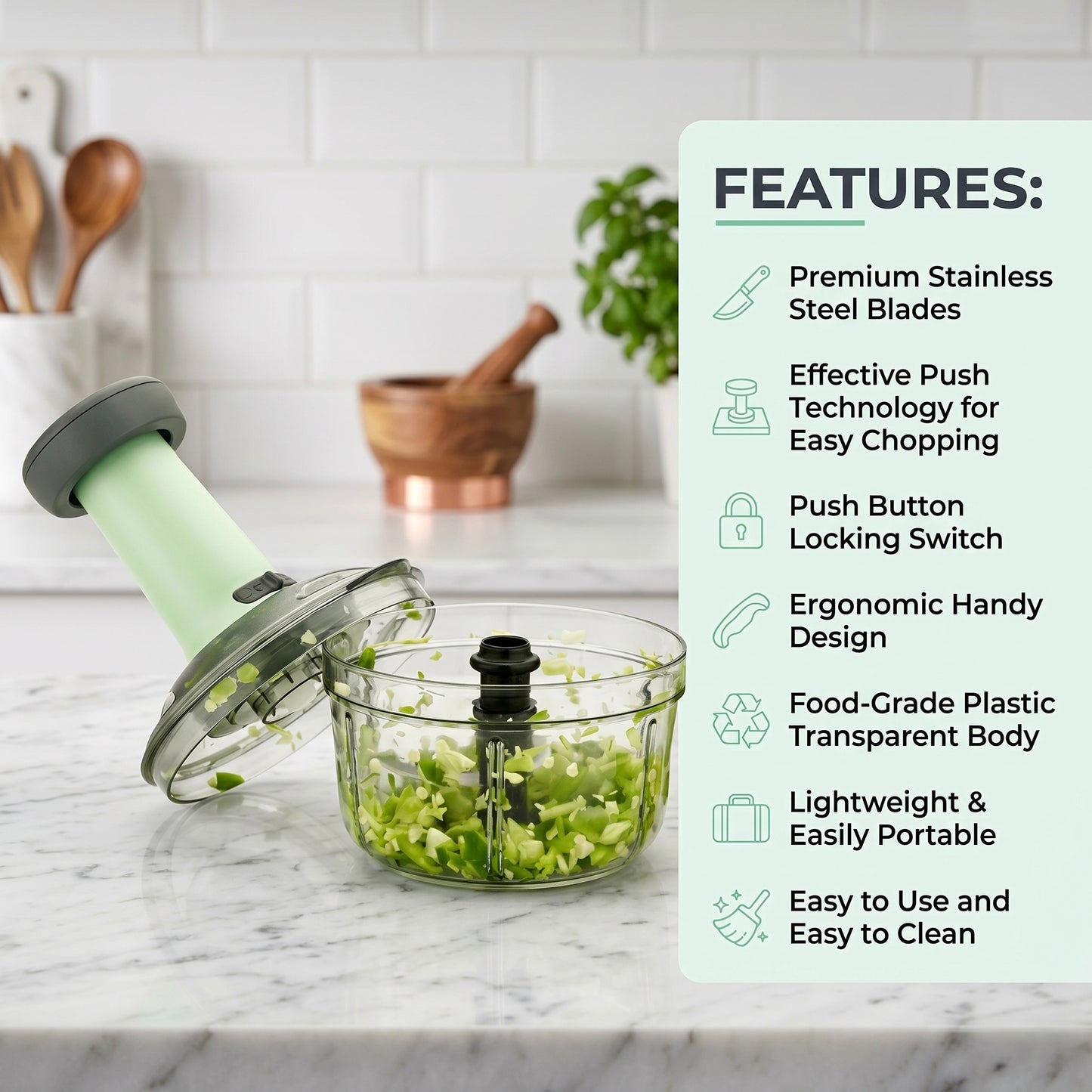 650ml Manual Vegetable Chopper