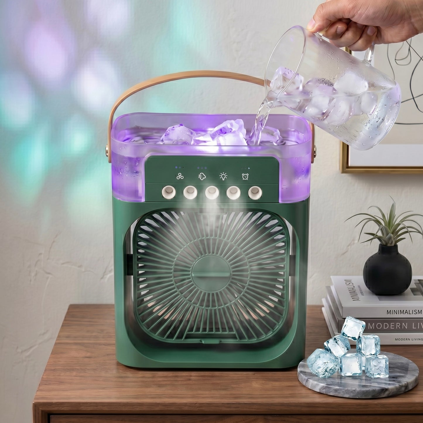 Portable Humidifier Air Cooler Mist Fan Mini Cooler for Home