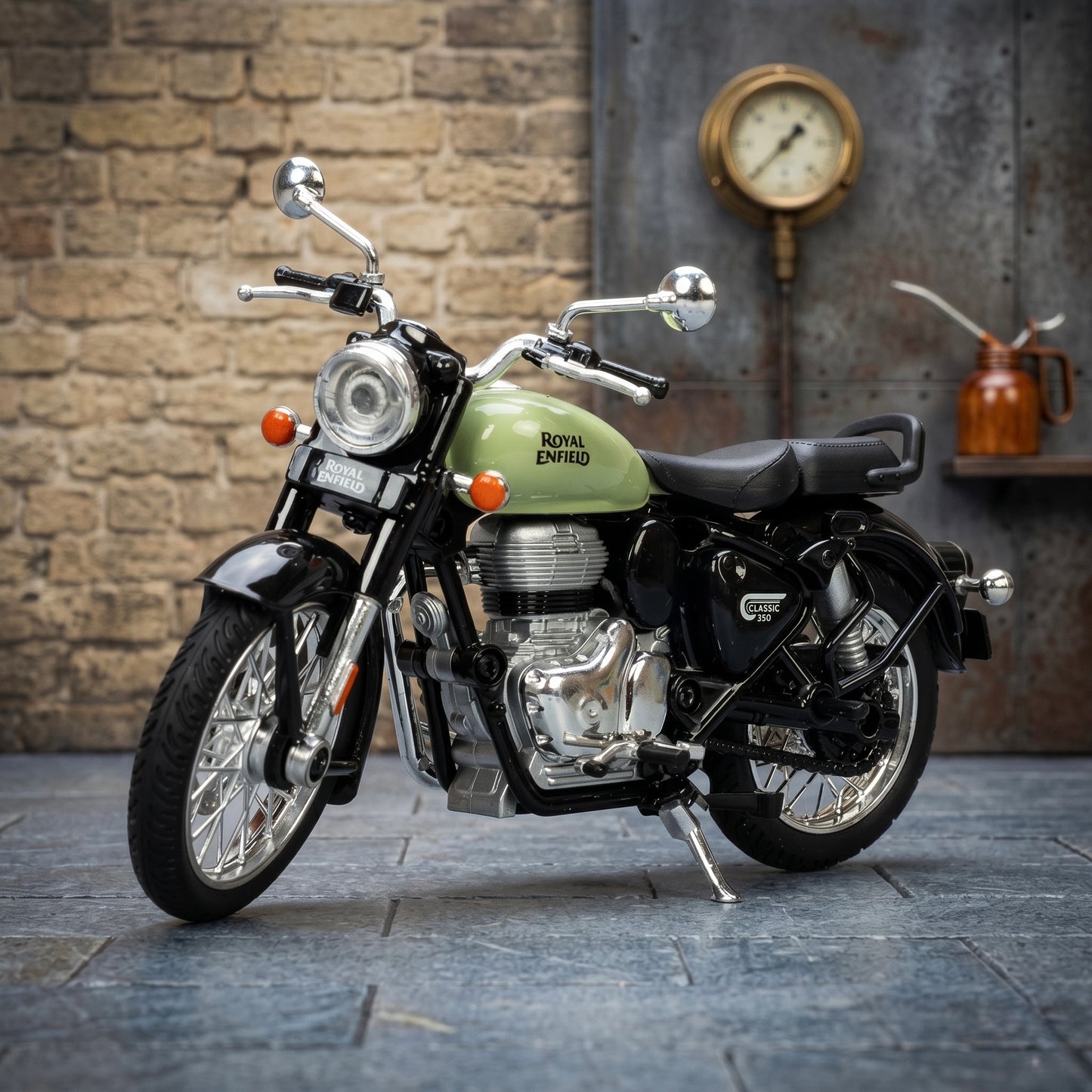 Royal Enfield Bullet 350 1:15 Die-Cast Classic Bike Toy for Kids & Collectors