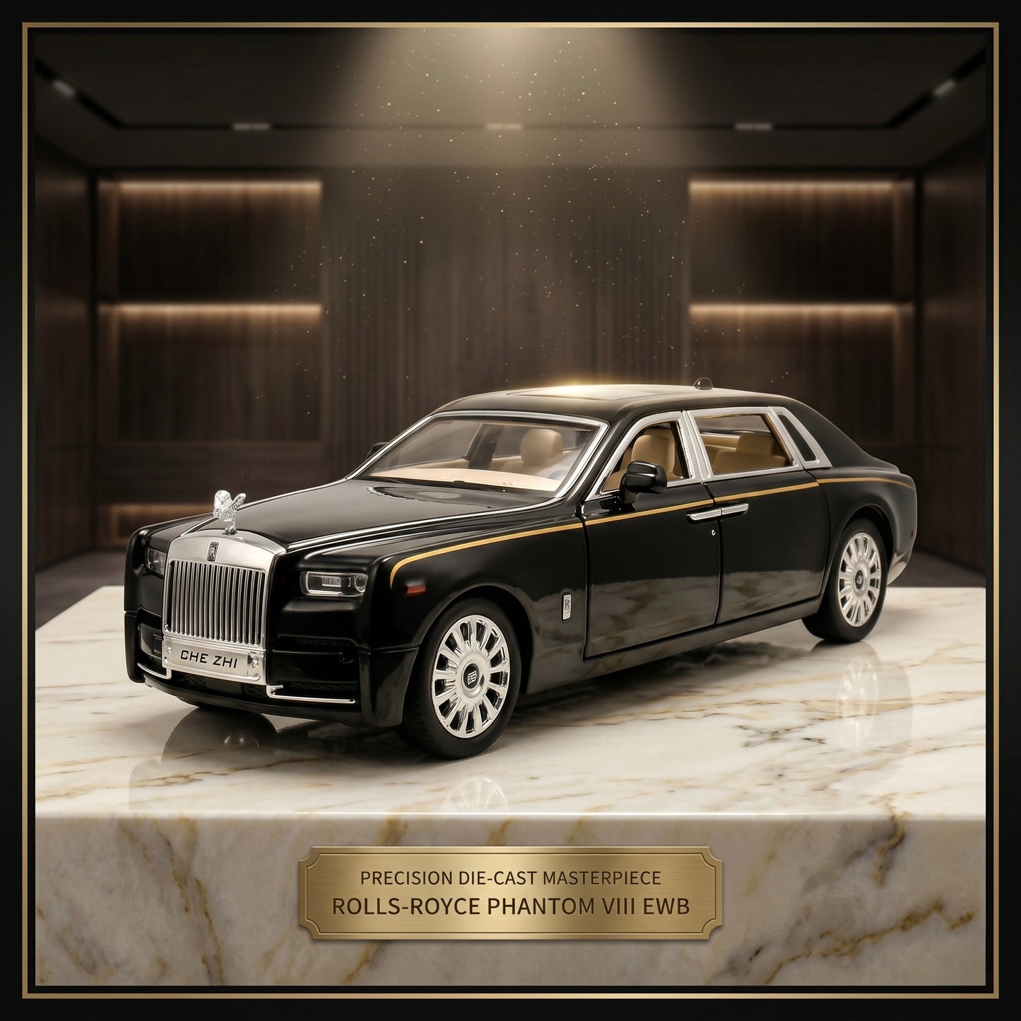 Rolls-Royce Phantom 1:32 Die-Cast Pull Back Toy Car with Sound & Light