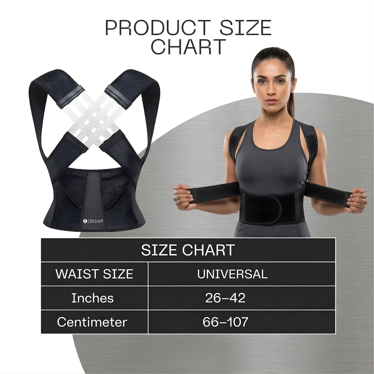 Adjustable Back Posture Corrector/ Slouching Relieve Pain Belt