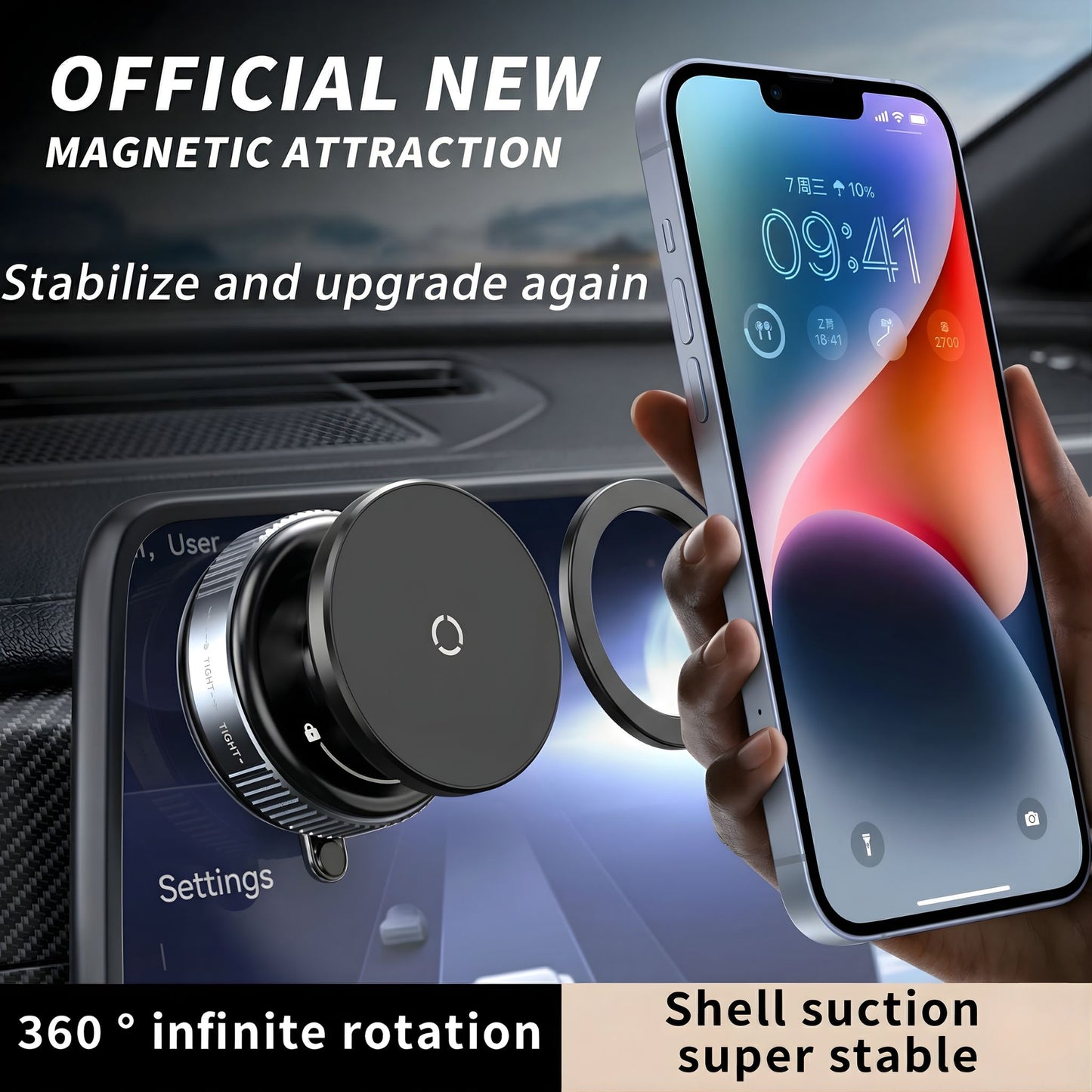 MagGrip 360° Phone Holder – Strong Hold, Foldable Design