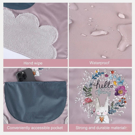 Cute Bear Waterproof Kitchen Apron with Pocket