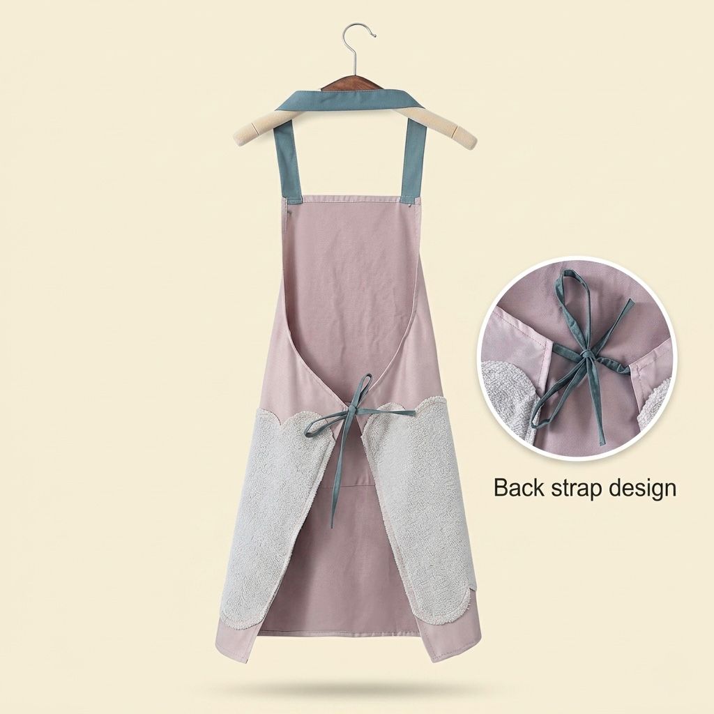 Cute Bear Waterproof Kitchen Apron with Pocket